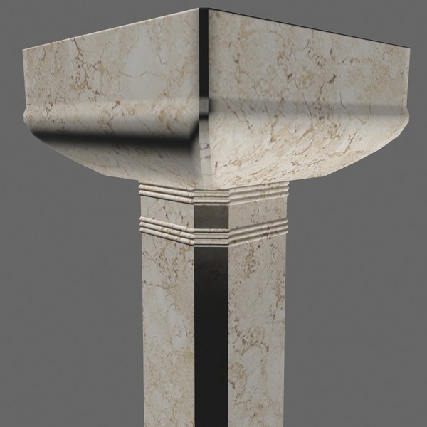 3d antiquity pillar model - Pillar 4 by Tschirner